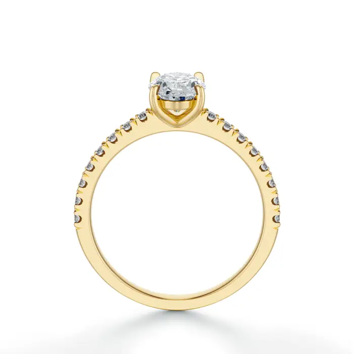 Pierścionek zaręczynowy owalny diament 1.0 ct SBPZ_048